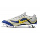 Nike Mercurial Vapor 12 FG New World Cup Cleat - Silver Blue Yellow