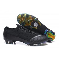 Nike Mercurial Vapor 12 FG New World Cup Cleat - Black White