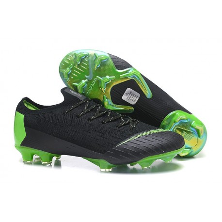 Nike Mercurial Vapor 12 FG New World Cup Cleat - Black Green