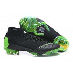 Nike Mens Mercurial Superfly 6 Elite FG Football Boots - Black Green