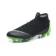 Nike Mens Mercurial Superfly 6 Elite FG Football Boots - Black Green