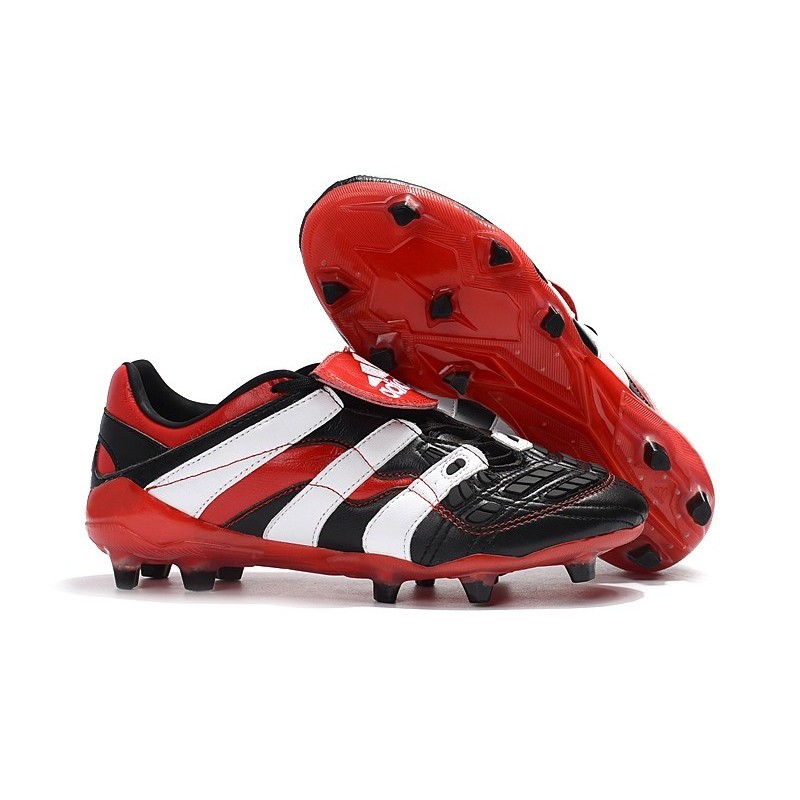 red and white soccer cleats