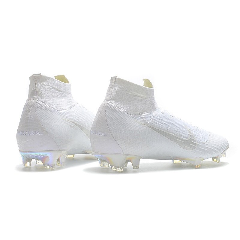 all white nike boots