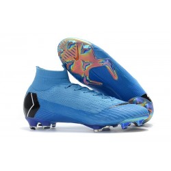 Nike Mens Mercurial Superfly 6 Elite FG Football Boots - Blue Black