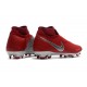 Nike Phantom Vision Elite DF Firm Ground Cleats Red Silver