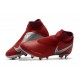 Nike Phantom Vision Elite DF Firm Ground Cleats Red Silver