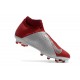 Nike Phantom Vision Elite DF Firm Ground Cleats Red Silver