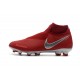 Nike Phantom Vision Elite DF Firm Ground Cleats Red Silver
