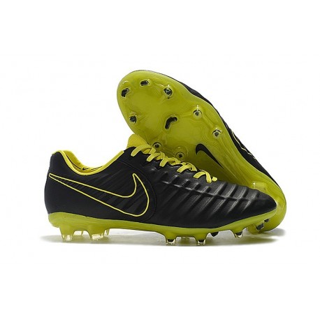 Nike Tiempo Legend VII FG Men's Soccer Cleats - Black Yellow