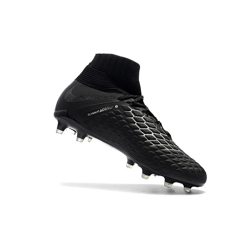 Nike Hypervenom Phantom 3 FG ACC Cleats - Black Silver