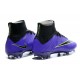 New 2015 Nike Mercurial Superfly Iv FG Football Cleats Purple Black