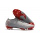Nike Mercurial Vapor XII Elite FG Mens Soccer Boot - Grey Red