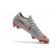 Nike Mercurial Vapor XII Elite FG Mens Soccer Boot - Grey Red