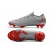 Nike Mercurial Vapor XII Elite FG Mens Soccer Boot - Grey Red