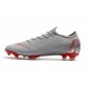 Nike Mercurial Vapor XII Elite FG Mens Soccer Boot - Grey Red