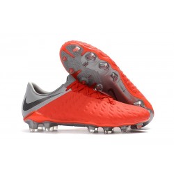 Nike Hypervenom Phantom III FG Men Cleats - Crimson Grey