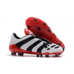 adidas Predator Accelerator FG Soccer Cleats - White Black Red