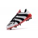 adidas Predator Accelerator FG Soccer Cleats - White Black Red