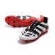 adidas Predator Accelerator FG Soccer Cleats - White Black Red