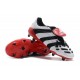 adidas Predator Accelerator FG Soccer Cleats - White Black Red