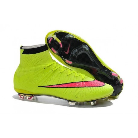 New 2015 Nike Mercurial Superfly Iv FG Football Cleats Volt Hyper Punch