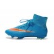 New 2015 Nike Mercurial Superfly Iv FG Football Cleats Blue Orange