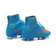 New 2015 Nike Mercurial Superfly Iv FG Football Cleats Blue Orange