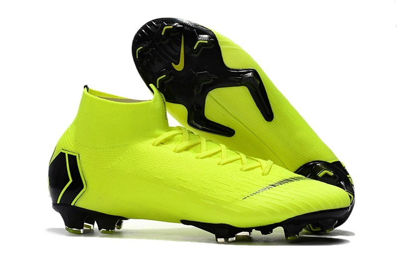 Nike New Mercurial Superfly VI 360 Elite FG Cleat - Volt Black
