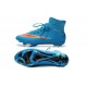 New 2015 Nike Mercurial Superfly Iv FG Football Cleats Blue Orange