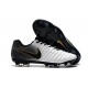 Nike Tiempo Legend VII FG Men's Soccer Cleats - White Black