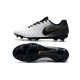 Nike Tiempo Legend VII FG Men's Soccer Cleats - White Black