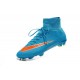 New 2015 Nike Mercurial Superfly Iv FG Football Cleats Blue Orange