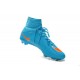 New 2015 Nike Mercurial Superfly Iv FG Football Cleats Blue Orange