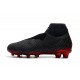 Nike Phantom Vision Elite DF Firm Ground Cleats Black Red