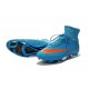 New 2015 Nike Mercurial Superfly Iv FG Football Cleats Blue Orange