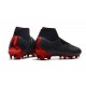 Nike Phantom Vision Elite DF Firm Ground Cleats Black Red