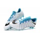 Nike Hypervenom Phantom III FG Men Cleats - White Blue