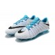 Nike Hypervenom Phantom III FG Men Cleats - White Blue