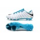 Nike Hypervenom Phantom III FG Men Cleats - White Blue