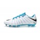 Nike Hypervenom Phantom III FG Men Cleats - White Blue