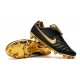 Nike Tiempo Legend VII R10 FG Men's Soccer Cleats - Black Golden