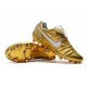 Nike Tiempo Legend VII R10 FG Men's Soccer Cleats - Golden White