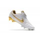 Nike Tiempo Legend VII R10 FG Men's Soccer Cleats - White Golden