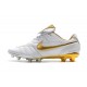 Nike Tiempo Legend VII R10 FG Men's Soccer Cleats - White Golden