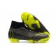 Nike New Mercurial Superfly VI 360 Elite FG Cleat - Black Grey Yellow