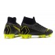 Nike New Mercurial Superfly VI 360 Elite FG Cleat - Black Grey Yellow