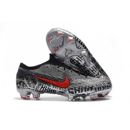 Nike Mercurial Vapor XII Elite FG Neymar Soccer Boot - Black White Red