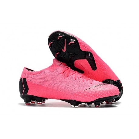 New Nike Mercurial Vapor 12 Elite FG Cleats Pink Black