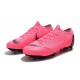 New Nike Mercurial Vapor 12 Elite FG Cleats Pink Black