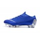 New Nike Mercurial Vapor 12 Elite FG Cleats Blue Silver